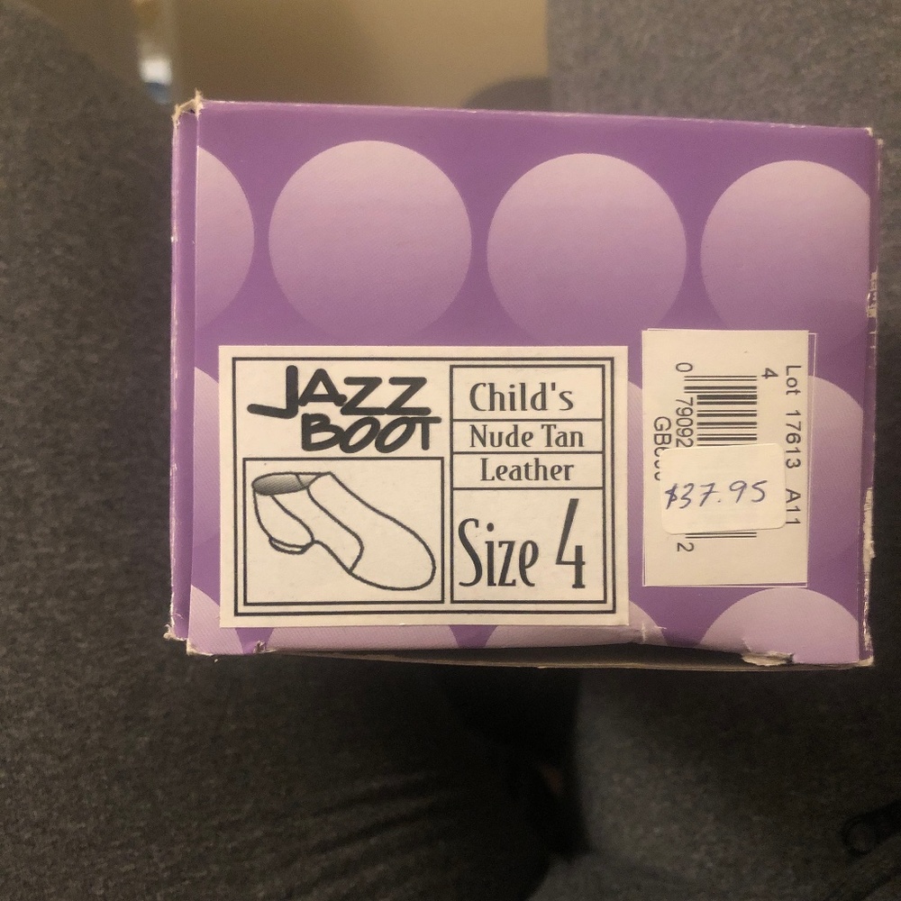 CHILDS Trimfoot Company Dance Class Nude Tan Leather Jazz Boots size 4 & 11